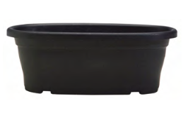 Bella Oval Planter 41cm - Black