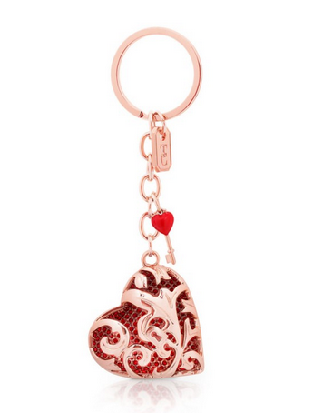 Tipperary C Rose Gold Heart Keyring
