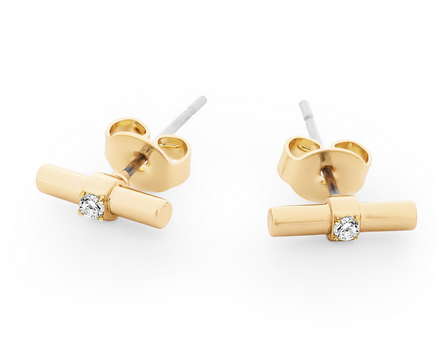 Bar Earrings - Gold