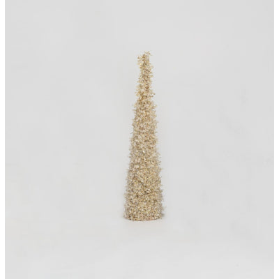 Crystal Bead Cone Champagne 60cm