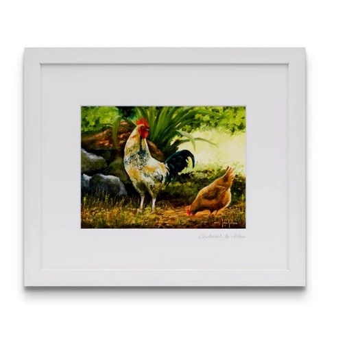 Cockerel & Hen (23x23cm)