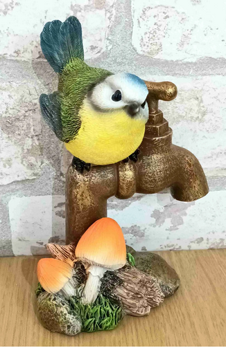 VA Blue Tit on Garden Tap
