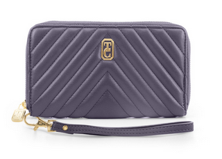 Bordeaux Chevron Wallet Navy