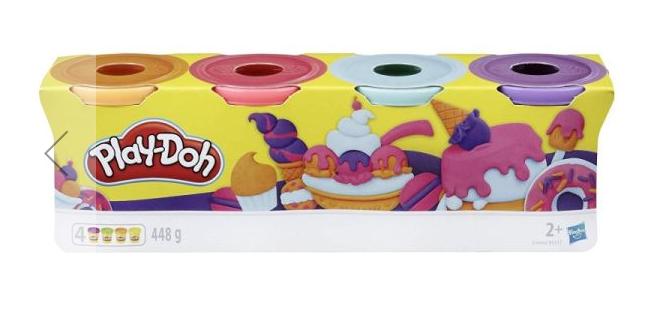 Playdoh 4 Pack - Asstd Colours