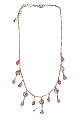 SHS Crystal Necklace Pink