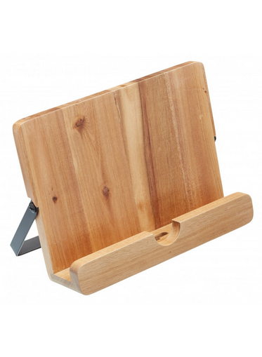 Cookbook Stand 24x18cm - Acacia Wood
