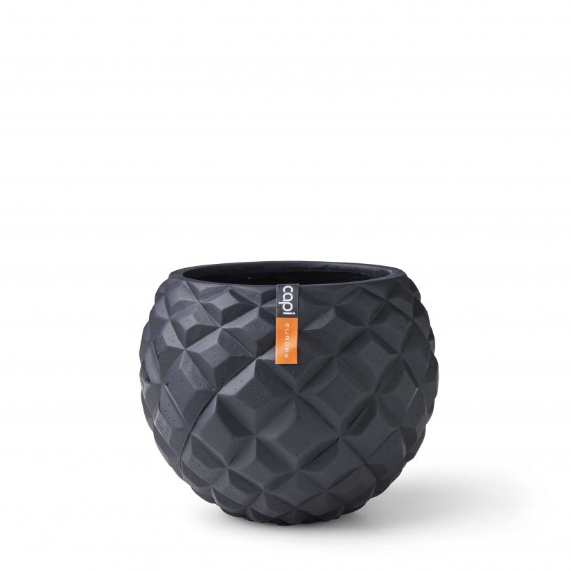 Lux Heraldry Ball Planter Black 18cm Dia