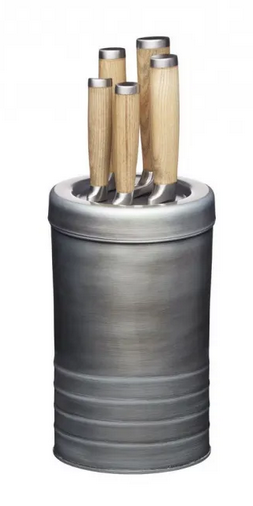 Knife Block Set - Grey
