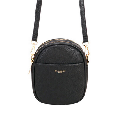 DJ Double Zip X-Body Bag - Black