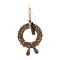 Rustic Rattan Mini Christmas Wreath