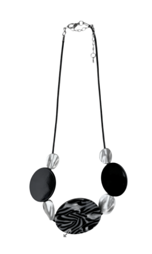 SHS Black/Silver Statement Necklace