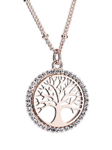 Rose Gold Tree of Life Pendant
