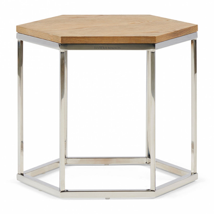 Hexagon Parc End Table Wood