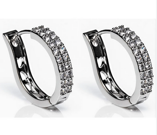 Silver Large Hoop Earrings