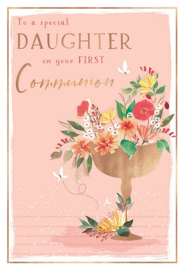 Communion Daughter - Chalice & Flowers