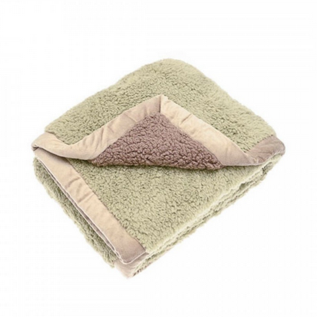 Cosy Sherpa Throw 130x170cm - Pistachio