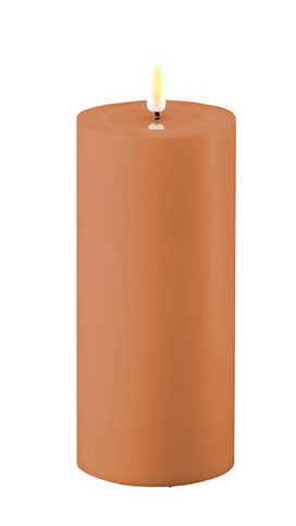 Caramel Outdoor LED Candle 7.5x15cm