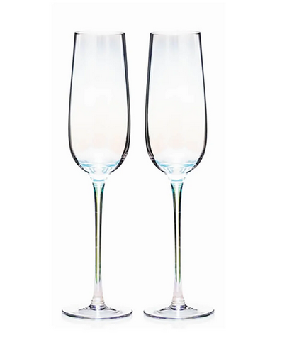 Unicorn Lustre Prosecco Flute Pair