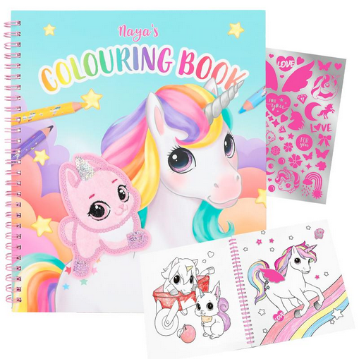 Ylvi Unicorn Sequin Colouring