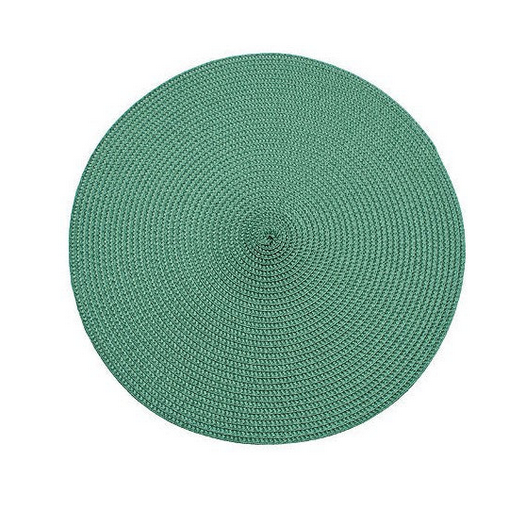 Circle Ribbed Placemat - Green