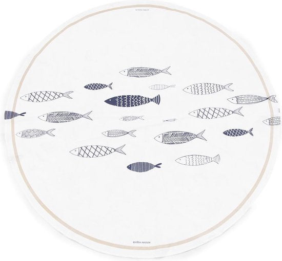 The Seafood Club Table Cloth - 180cm dia