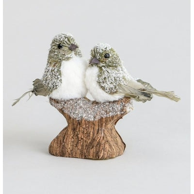 Fabric Birch Bird Ornament 23cm