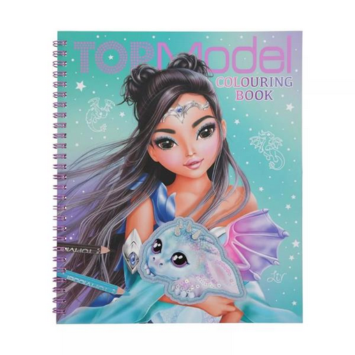 TopModel Colouring Book w/Sequin