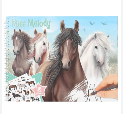 Miss Melody Horse Colouring Book