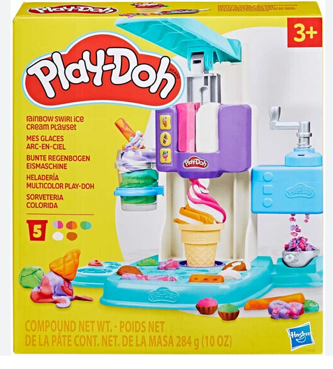Playdoh Rainbow Ice-Cream Playset