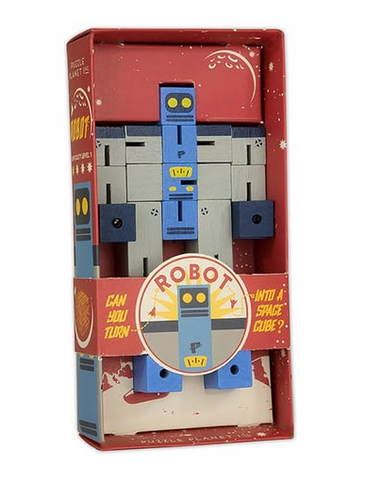 Wood Planet Puzzle - Robot