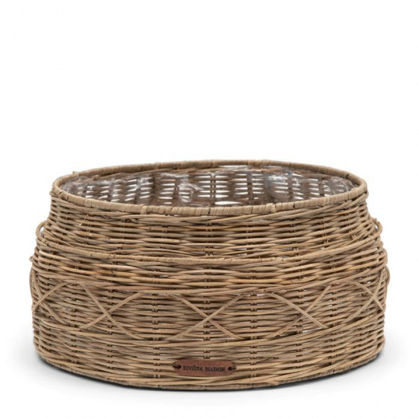 Rustic Rattan Classic Planter Round