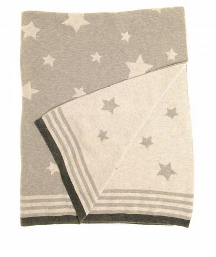 Grey Stars Blanket