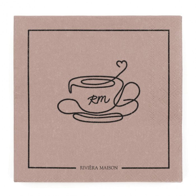 Paper Napkin Elegant Tea Cup