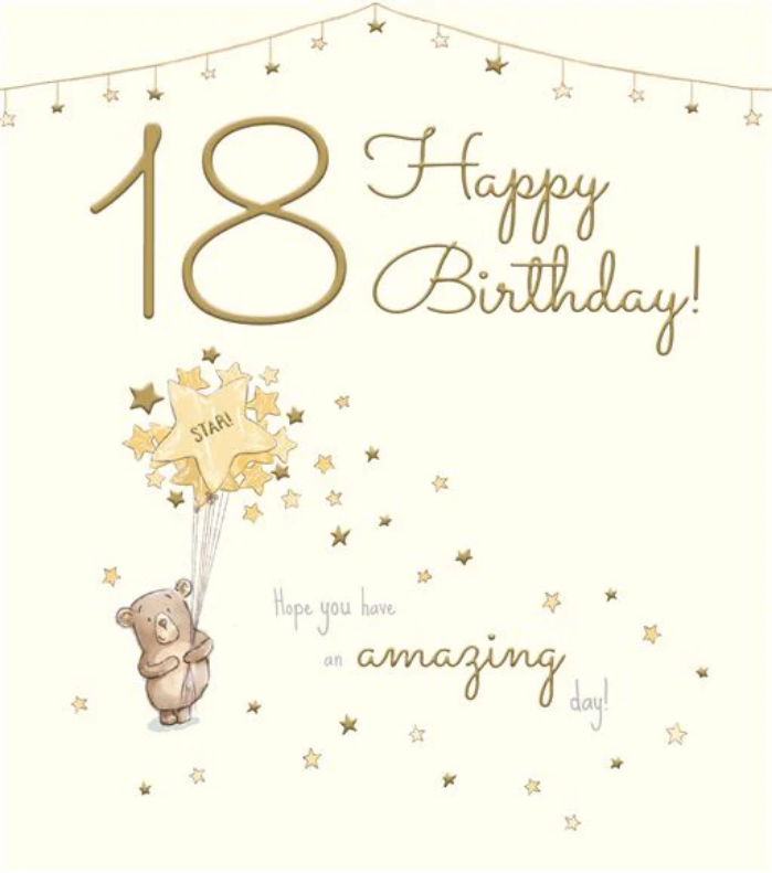 Birthday Card 18th