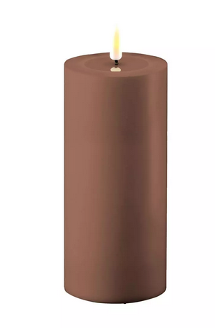 Mocca Outdoor LED Candle 7.5x15cm