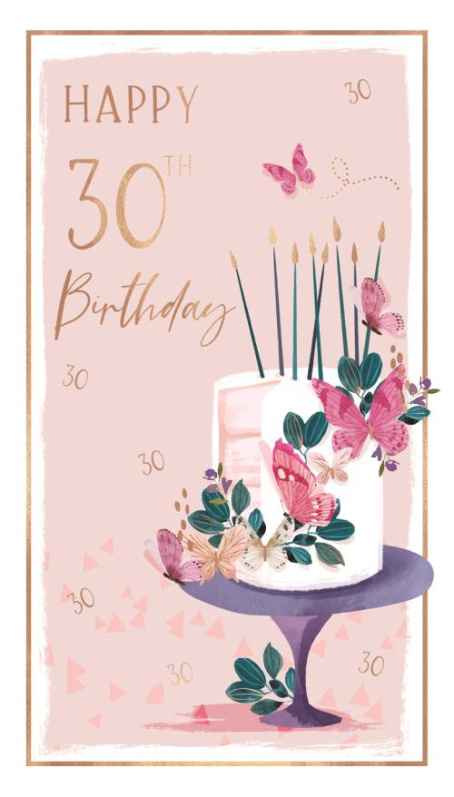 Birthday Card - 30th Female