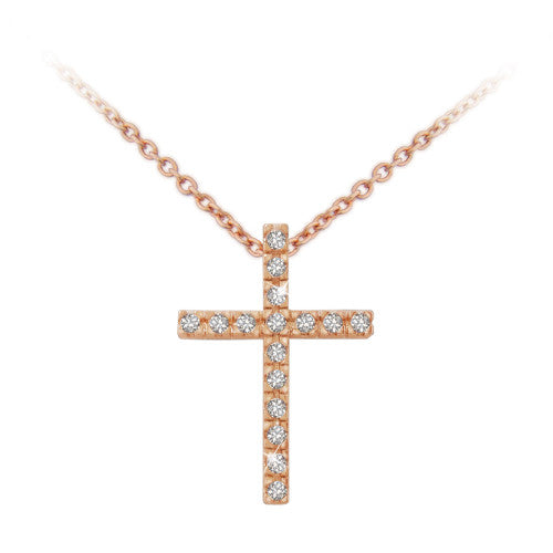 Rose Gold Cross Pendant