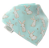 Bunny Print Mint Bib