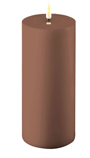 Mocca Outdoor LED Candle 10x20cm