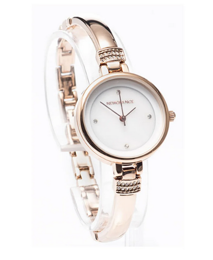 Rose Gold Diamond Bangle Watch