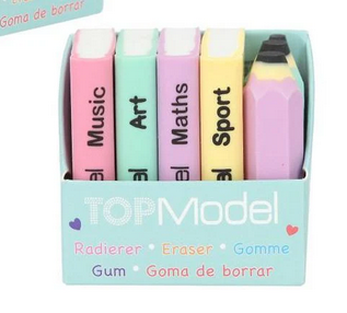 TopModel Eraser Set - Mini Books