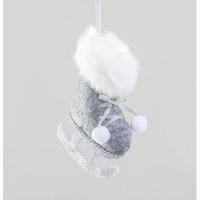 fabric Skate Decoration Silver