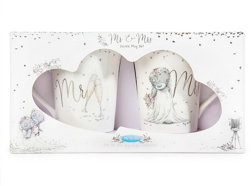 Mr & Mrs Double Mug Set