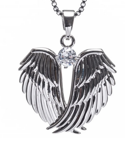 Silver Angel Wings Pendant