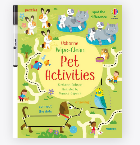 Wipe Clean Pet Activities