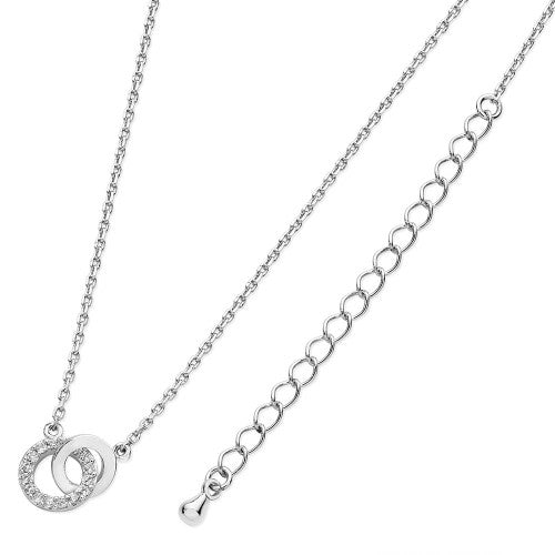 Silver Polished Circle Pendant