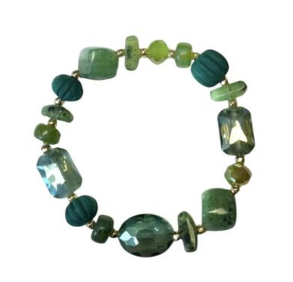 SHS Green Nugget Bracelet