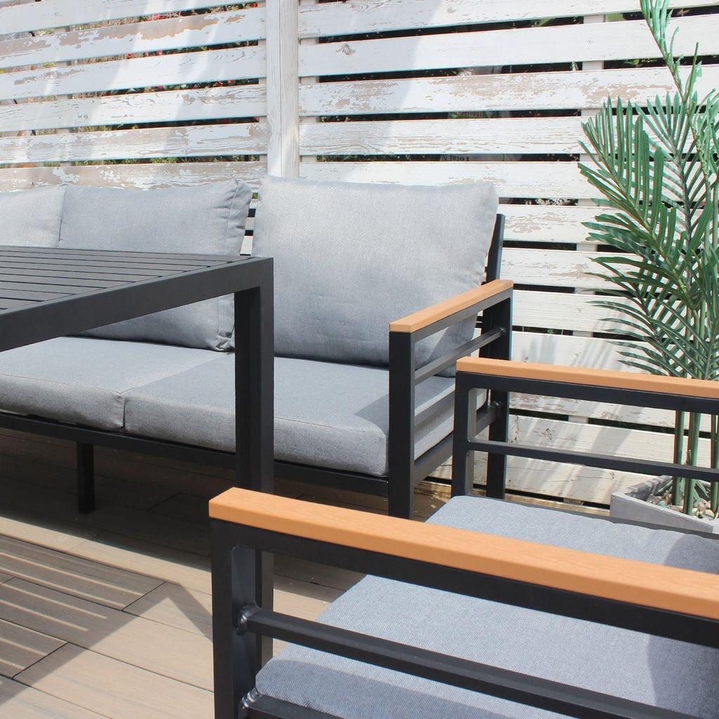 Oslo Sofa Set (Dark Grey) - Rathwood Store