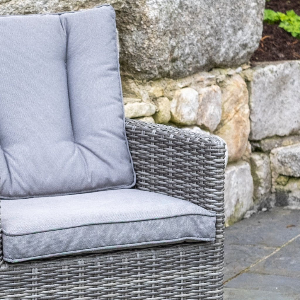 Oxford - 4 Seat Set with 120cm Round Table (Dark Grey) - Rathwood Store