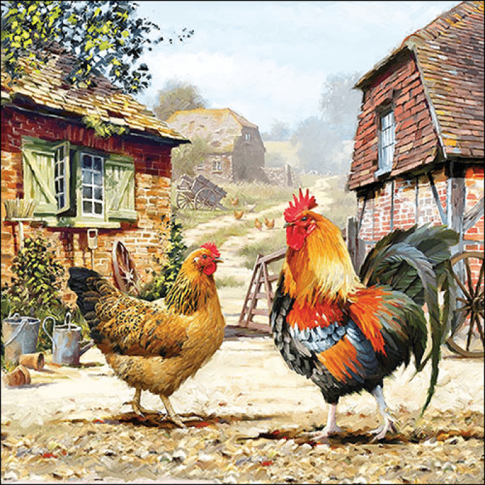 Paper Napkins - Rooster Ranch - Rathwood Store